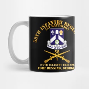 1st Bn 58th Infantry - 197th Inf Bde Ft Benning Ga Mug